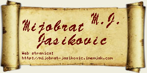 Mijobrat Jasiković vizit kartica